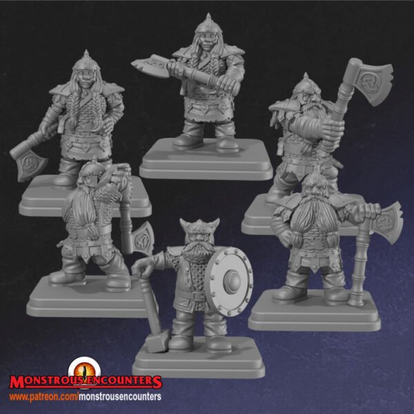 Classic Dwarves (6-Pack) - Monstrous Encounters