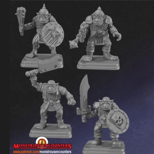 Classic Orcs (4-Pack) - Monstrous Encounters