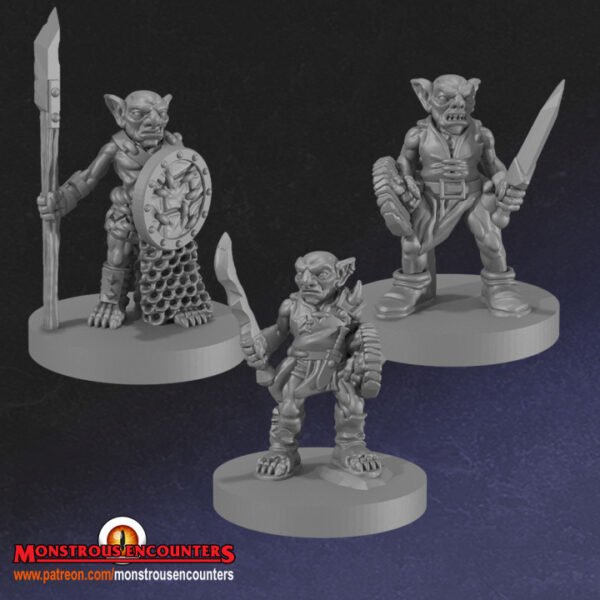 Goblin Fighters (3-Pack) - Monstrous Encounters