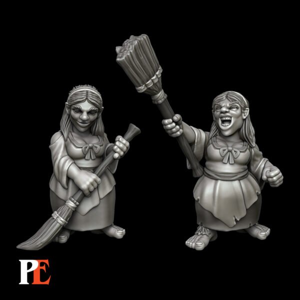 Halfling Broom Woman - Printed Encounter (2-Pack)