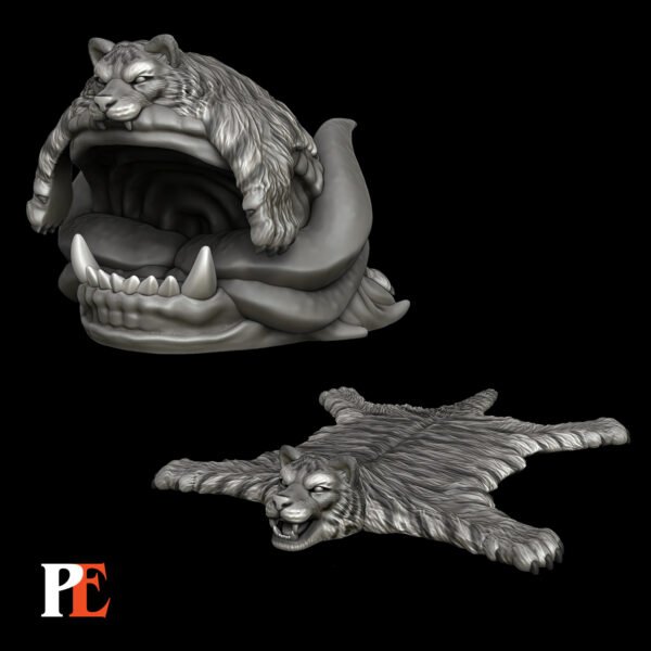 Tiger Skin Rug Mimic - Printed Encounter (2-Pack)