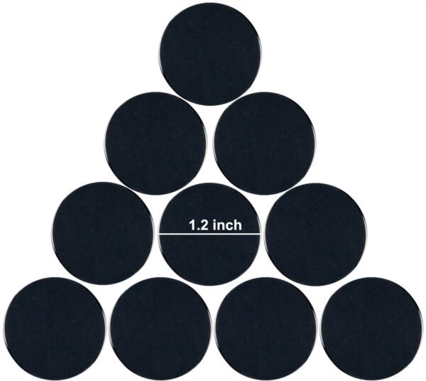 1.2-Inch Thin Round Plastic Bases (20-Pack)